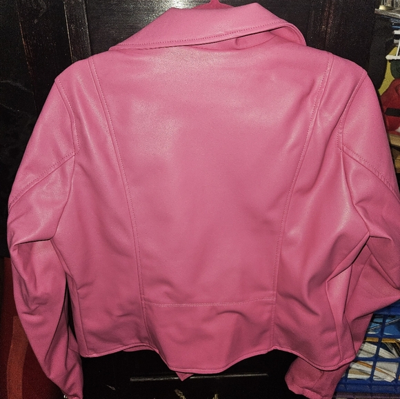 Torrid Faux Leather Pink Jacket - Picture 4 of 13